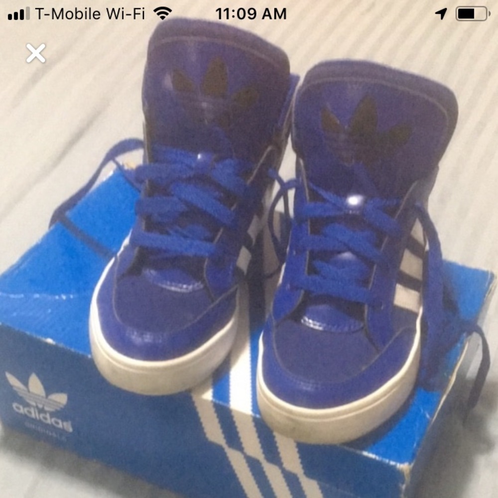 Blue adidas